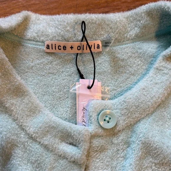 Alice + Olivia Soft Blue Knit Cardigan